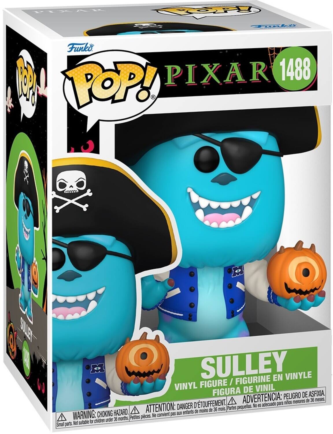 PXAR COPE Funko. M PIXAR 1488 I POP! A SL SULLEY FIGURINE EN VINYLE FIGURE / VINYL DE VINIL FIGURA PELIGRO DE ASFIXIA. D'TOUFFEMENT. ADVERTENCIA: para nios menores de 36 meses. DANGER pequeas. No es adecuado HAZARD. ATTENTION: aux enfants de moins de 36 mois Partes WARNING: CHOKING Petites pieces. Ne convient pas for children under 36 months, Smal parts. Not suitable