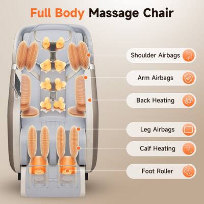 Koligey 4D Massage Chair Full Body, Zero Gravity Recliner Shiatsu Koligey 4D Massage Chair Full Body, Zero Gravity Recliner Shiatsu