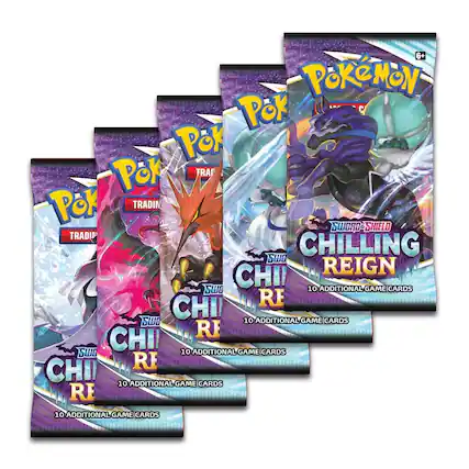 6+ Pokémon Trading Card Game Sword & Shield Chilling Reign 10 Additional Game Cards