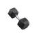 Front. Inspire - Inspire Fitness 30 LB Rubber Dumbbell - Black.