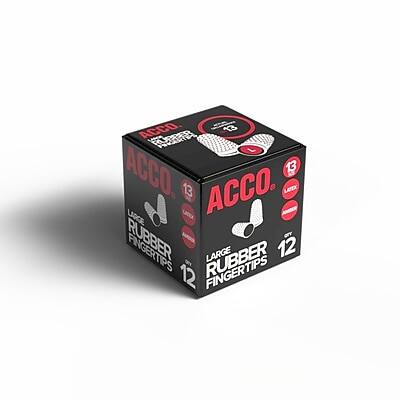 ACCO - 13 KE L ACCO. 13 13 ACCO. LARGE RUBBER FINGERTIPS 12 12 LARGE RUBBER FINGERTIPS