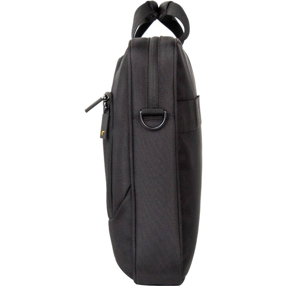 Alt View 5. Rocstor - Rocstor Premium 13" & 14" Professional Toploading Universal Briefcase Laptop Case - Weather & Water Resistant - RFID - Black.