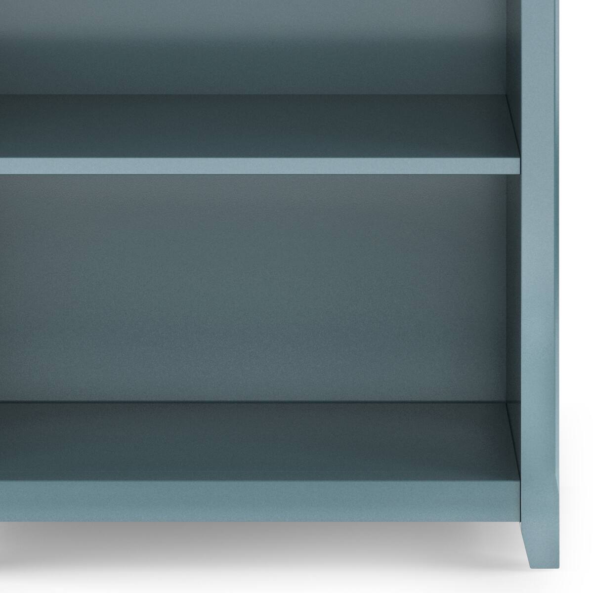 Alt View 1. Simpli Home - Simpli Home Amherst 30 inch Wide Solid Wood Transitional 5 Shelf Bookcase in French Blue - French Blue.