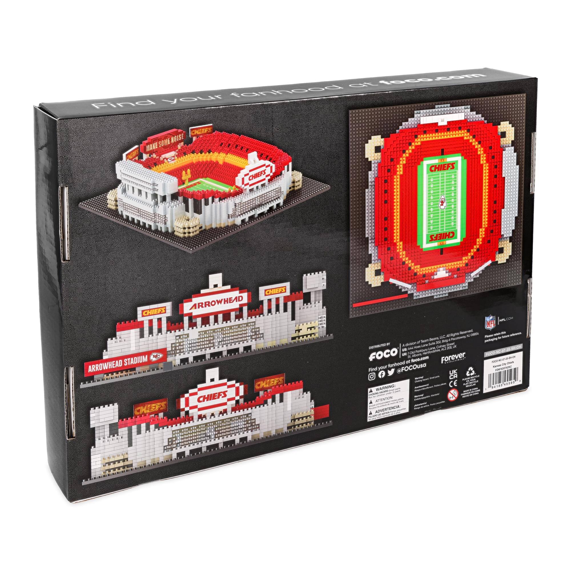 Forever Collectibles Kansas City Chiefs NFL FOCO BRXLZ Stadium