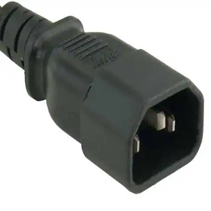 Front. Sanoxy - SANOXY Cables and Adapters; 6ft 18 AWG Monitor Power Adapter Cord (NEMA 5-15R to IEC320 C14) - Black.
