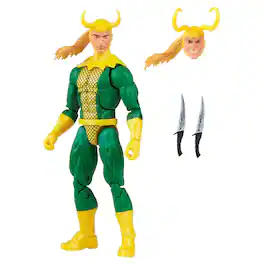 Hasbro - Marvel Legends 6-inch Retro Action Figure | Loki - Green