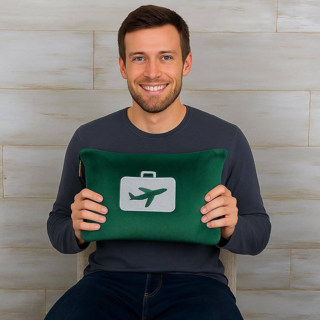 Left. Noble House - Noble House Comfort Fly Travel Pillow And Blanket Set - Great For long Or Short Flights - Makes A Great Gift - Teal - Teal.