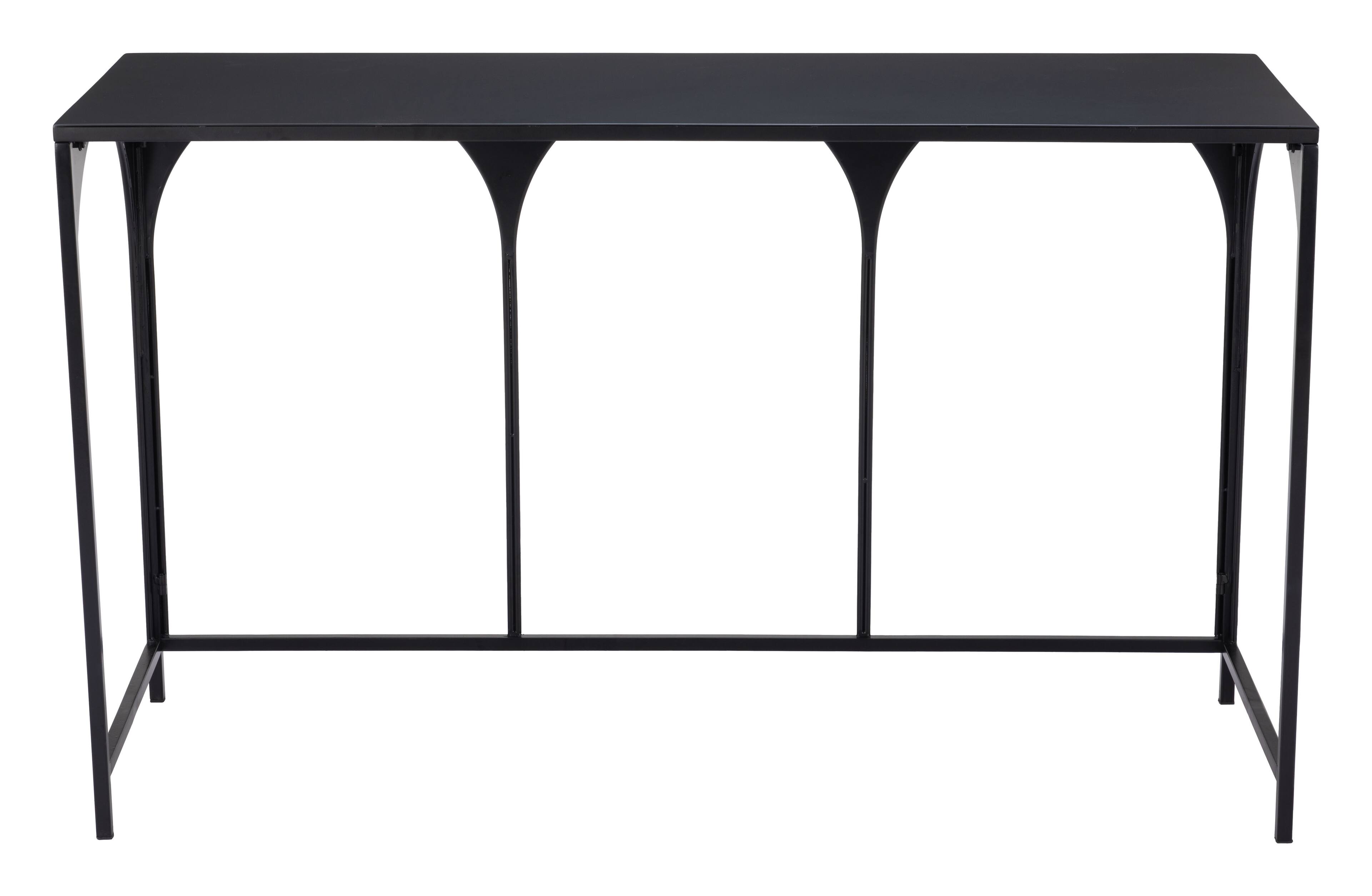 Alt View 2. Hivvago - Loriet Console Table Black - Black.