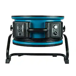 XPOWER - 1/3 HP 3600 CFM Variable Speed Sealed Motor Axial Air Mover, Blower, Fan - Blue