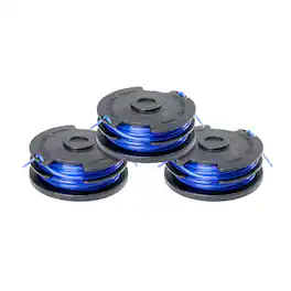 Greenworks - 0.065" 3-Pack Dual Line Replacement String Trimmer Line Spool