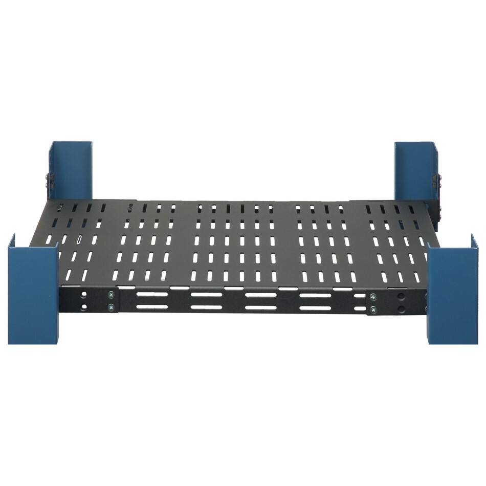 Alt View 1. RackSolutions - RackSolutions 1U Heavy Duty Fixed Shelf 28in Depth for 23in EIA Racks - Black.