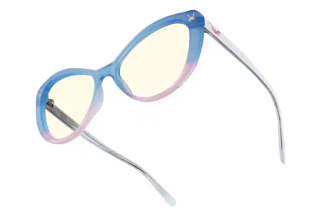 Front. GUNNAR - GUNNAR Gaming Glasses - Overwatch 2 D.Va Tokki Edition, Spark Crystal, Clear Lens - Blue Light Block, Relieve Dry Eye - Spark Crystal.