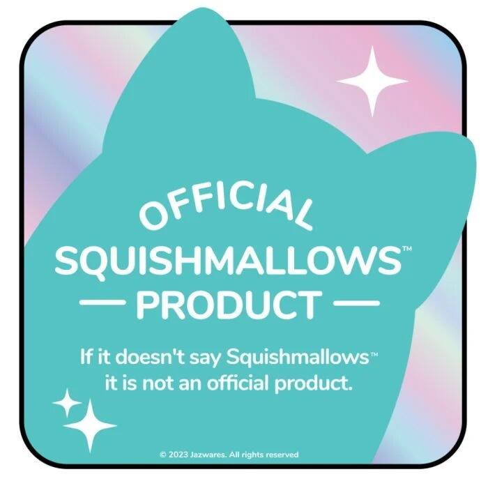 OFFICIAL SQUISHMALLOWS PRODUCT  
If it doesn't say Squishmallows™ it is not an official product.  
© 2023 Jazwares. All rights reserved