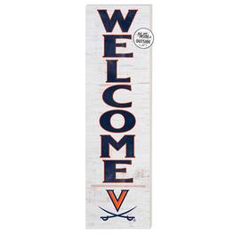 Jardine - Virginia Cavaliers 10'' x 35'' Indoor/Outdoor Welcome Sign - White