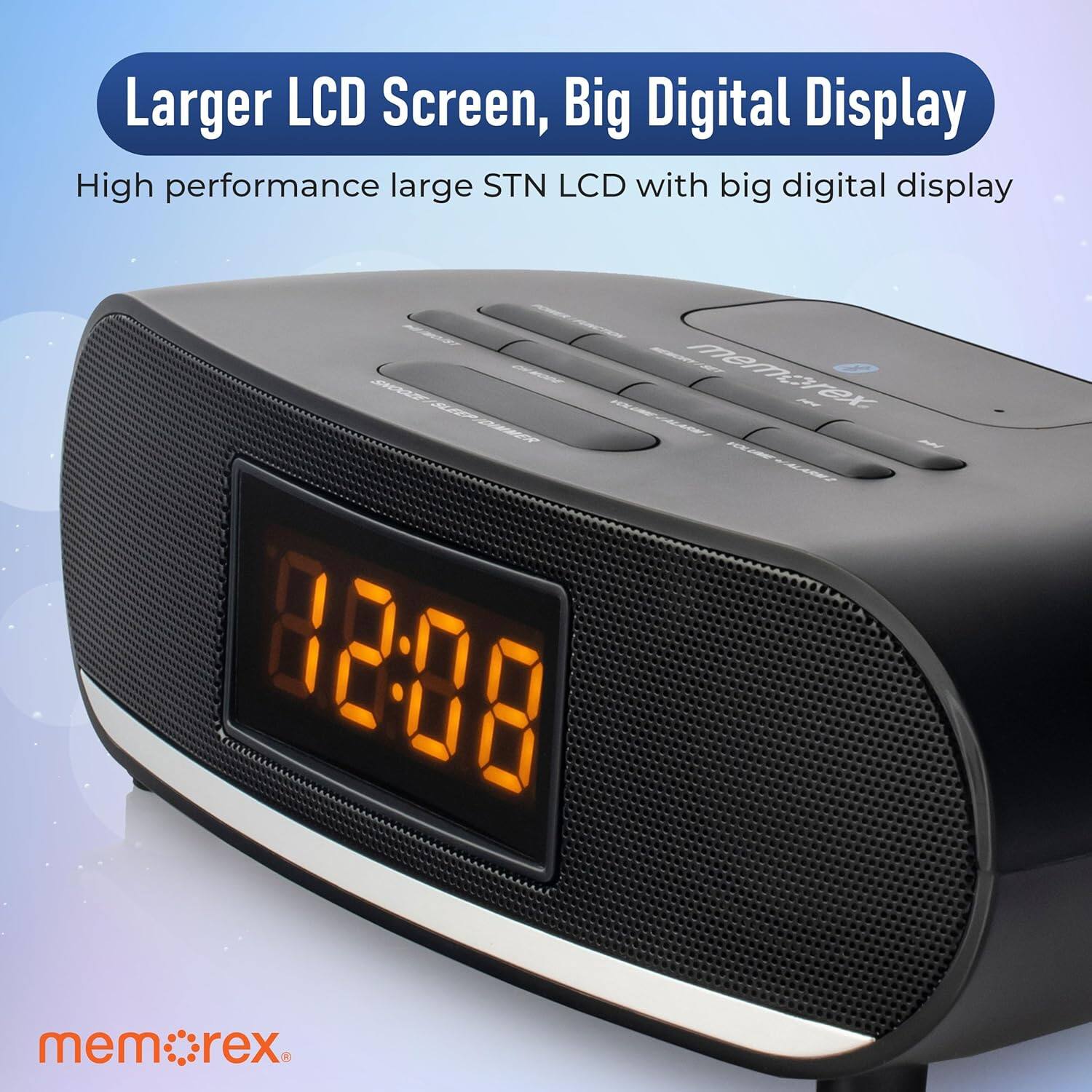 Larger LCD Screen, Big Digital Display  
High performance large STN LCD with big digital display  
mem:rex