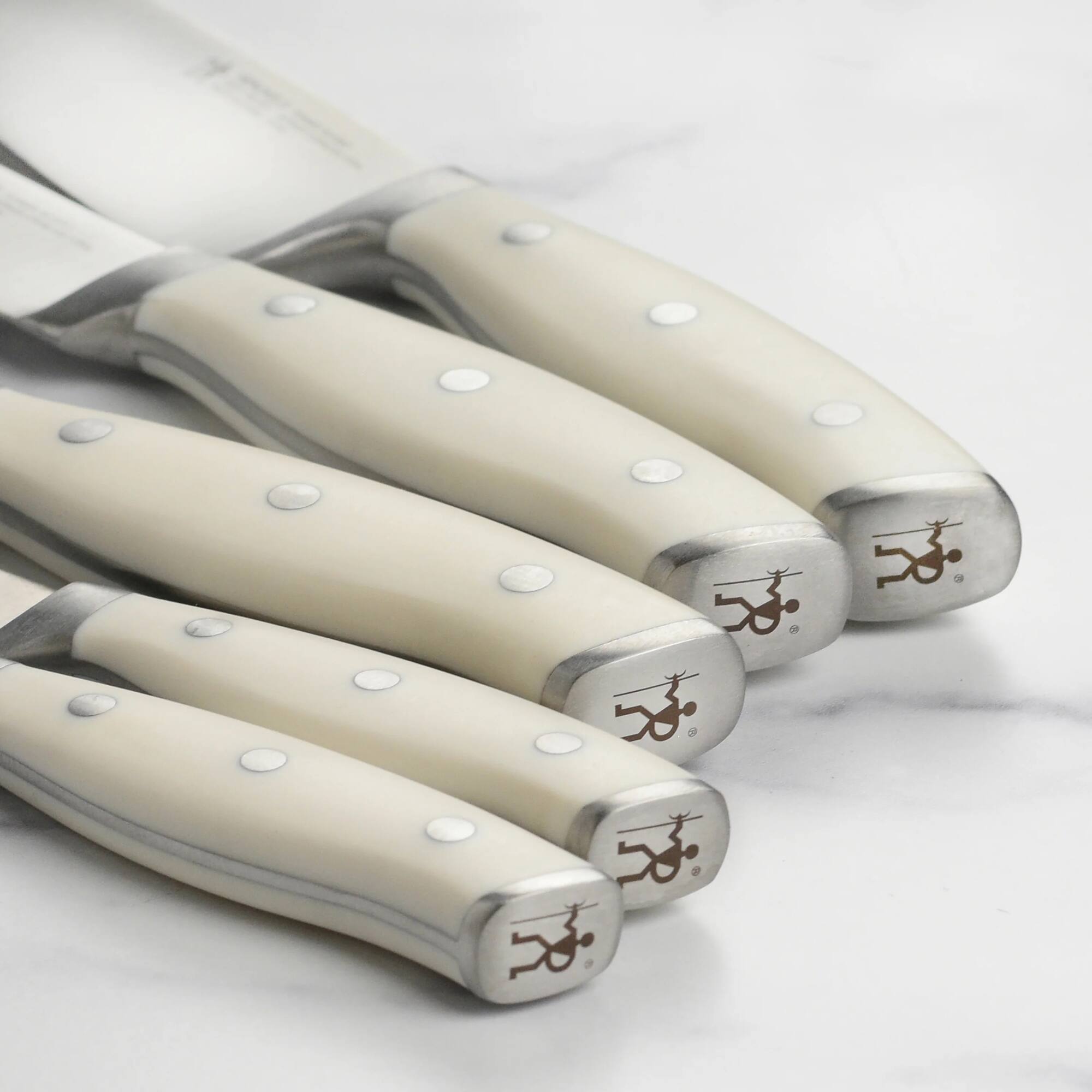 Alt View 2. Henckels - Henckels Forged Accent 3.5-inch Paring Knife - White Handle - Stainless Steel.