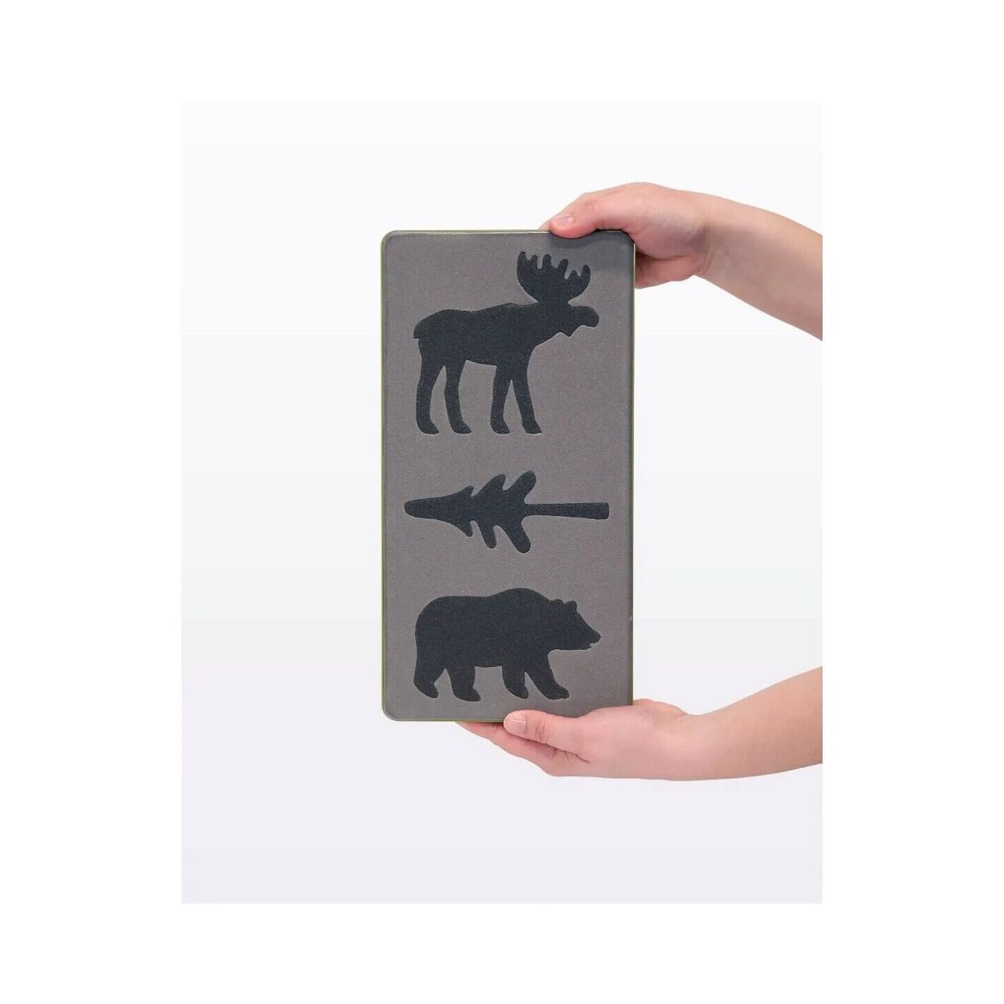 Back. AccuQuilt - GO! Northwoods Medley Accurate Fabric Cutting Die with Multiple Nature Themed Designs Shapes and Sizes for Quilt - Multicolor.