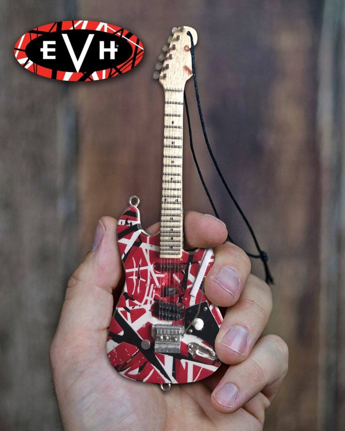 Front. PopMarket - Eddie Van Halen - EVH Eddie Van Halen Frankenstein Guitar Holiday Ornament EVH-001-6 - COLLECTIBLES - Multicolor.