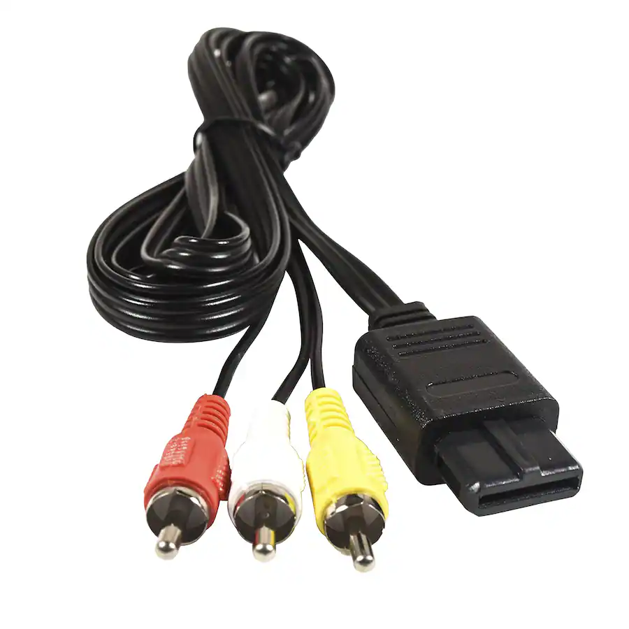 Nintendo Av Output HQRP Audio Video AV Cable Cord for Nintendo Super NES TV Video Game ...