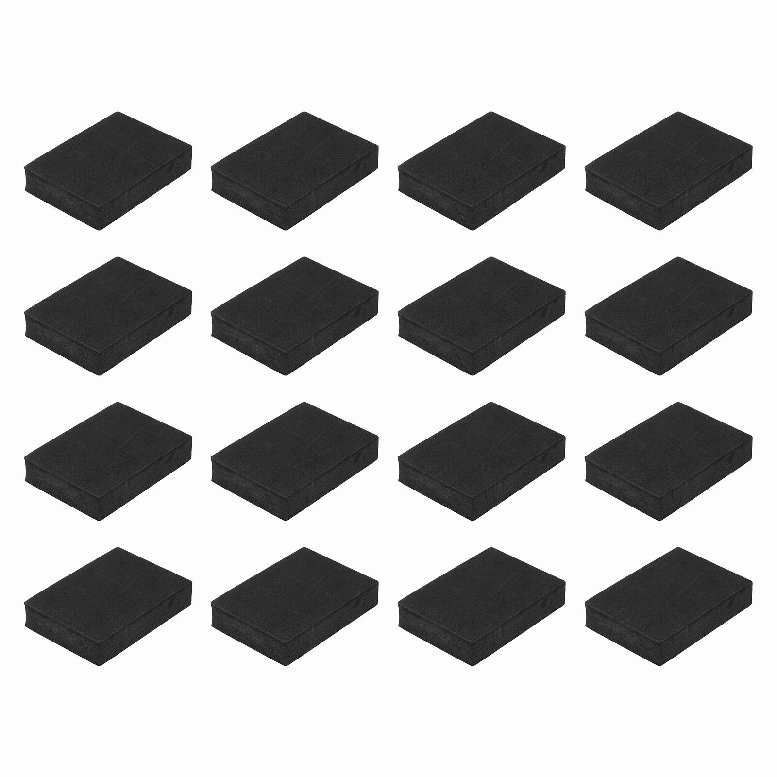 Unique Bargains - Single Sided Speaker Isolation Pads 70x50x15mm Square EVA Acoustic Foam Anti-Vibration Feet for Speaker Subwoofer, 16pcs - Black price history on PriceWatchPro