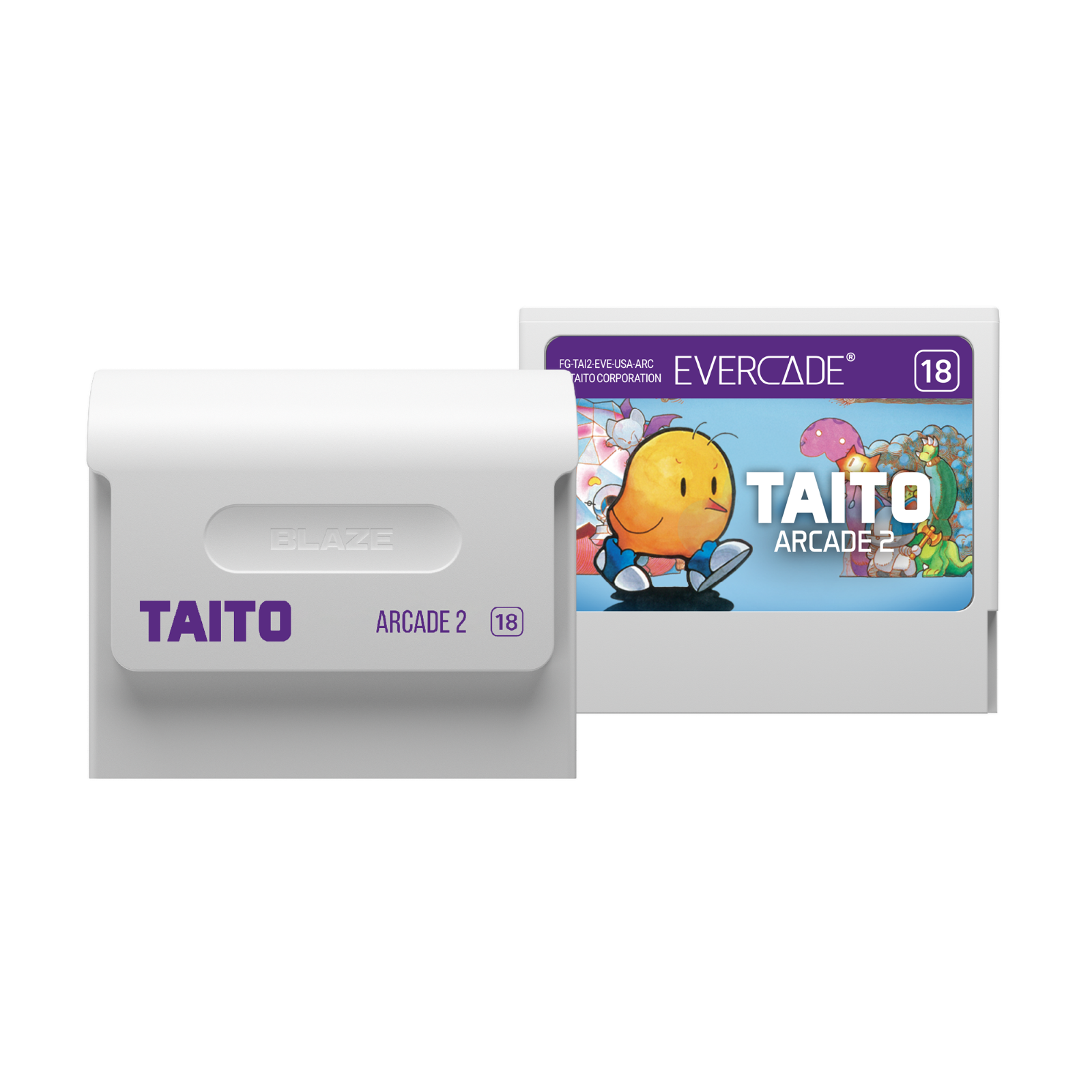 FG-TAI2-EVE-USA-ARC  
EVERCADE  
AITO CORPORATION  
18  

BLAZE  
TAITO ARCADE 2  
TAITO  
ARCADE 2  
18