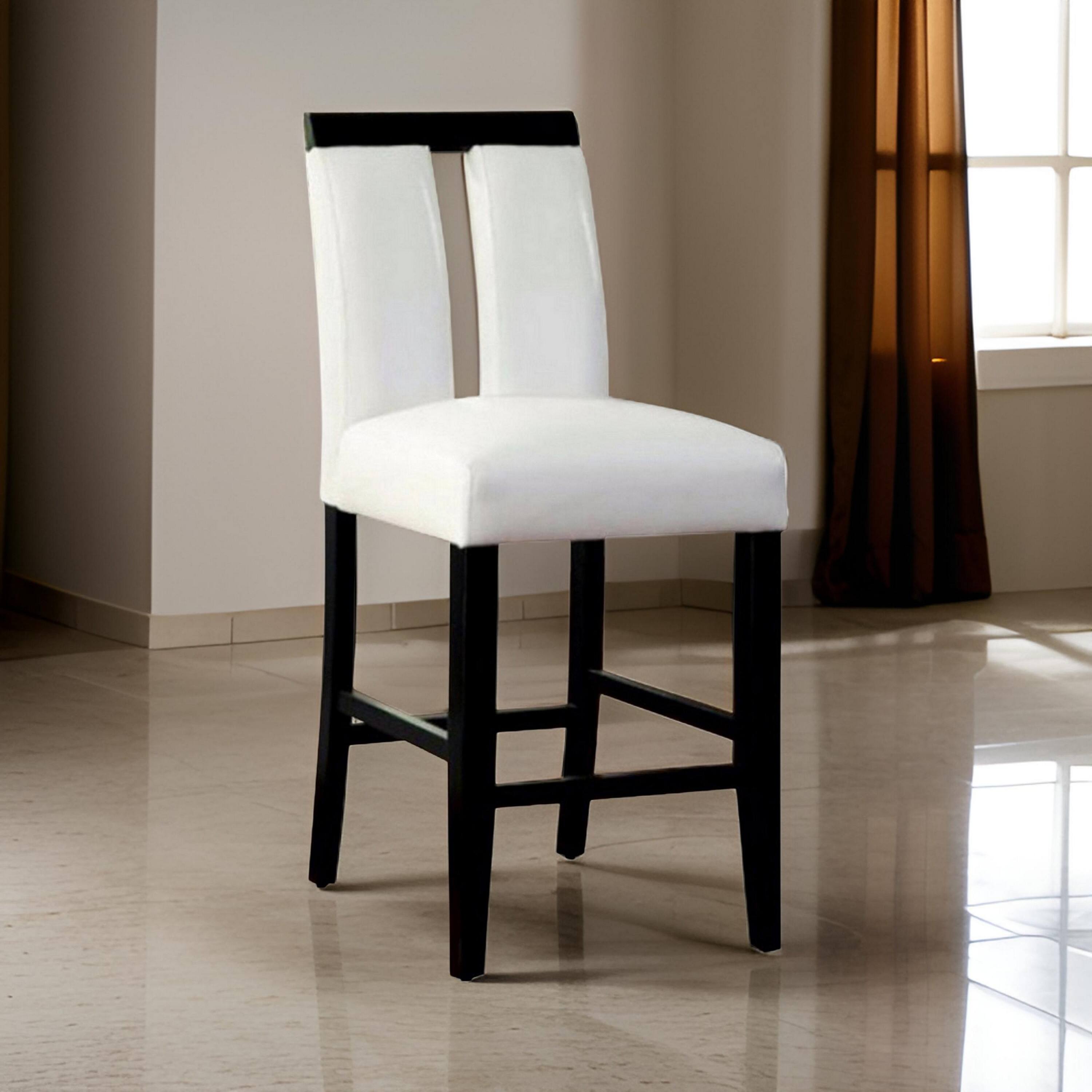 Alt View 5. Manhattan Lane - Luminar II Contemporary Counter Height Chair, Set of 2 - Black, White.