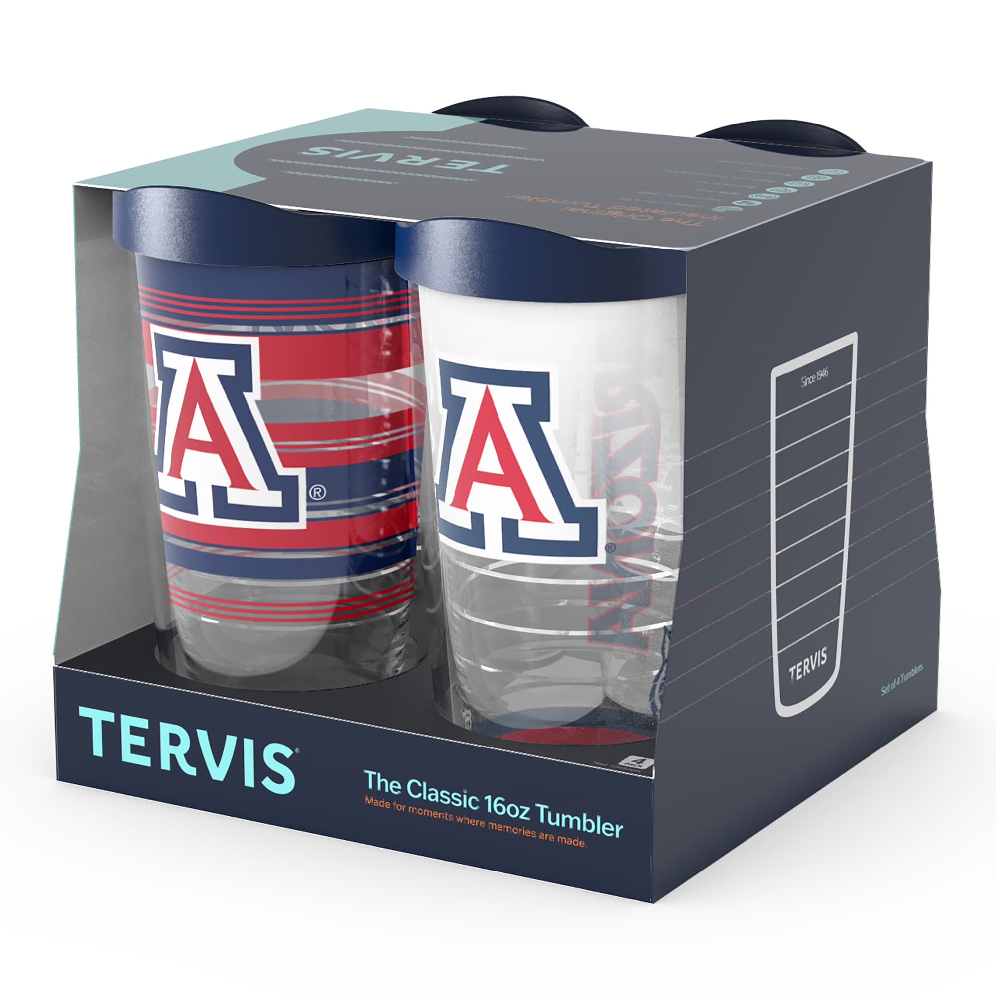TERVIS  
The Classic 16oz Tumbler  
Made for moments where memories are made  

A  
A  

TERVIS  
Since 1946  
Sport Tumblers