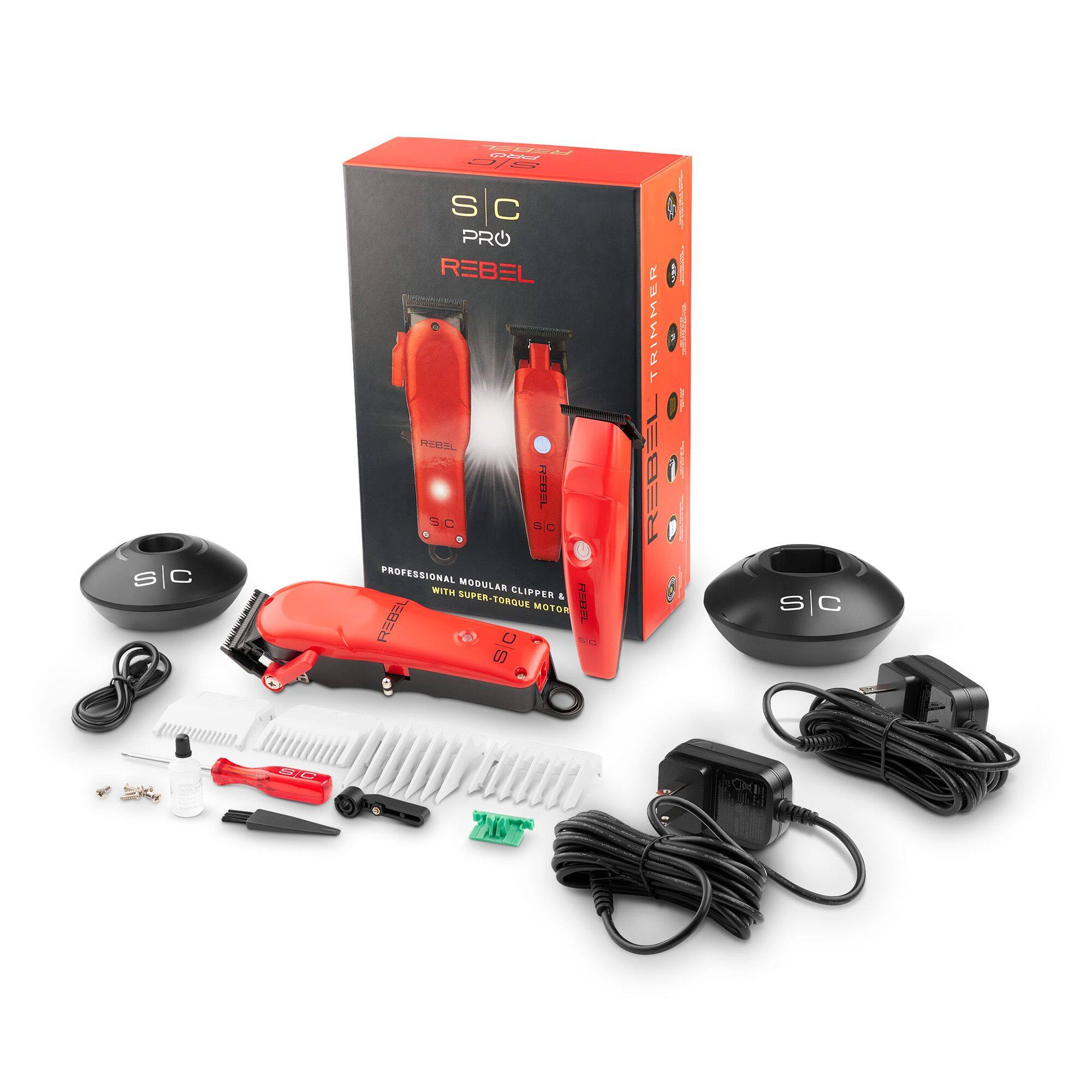 S C PRO REBEL
PROFESSIONAL WITH MODULAR CLIPPER SUPER-TORQUE MOTOR
SC TRIMMER REBEL