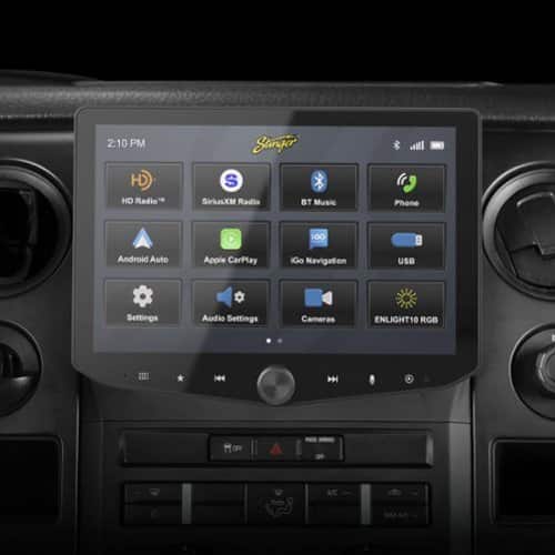 Stinger - 10.1” Android Auto/Apple CarPlay Bluetooth Digital Media Receiver - Black