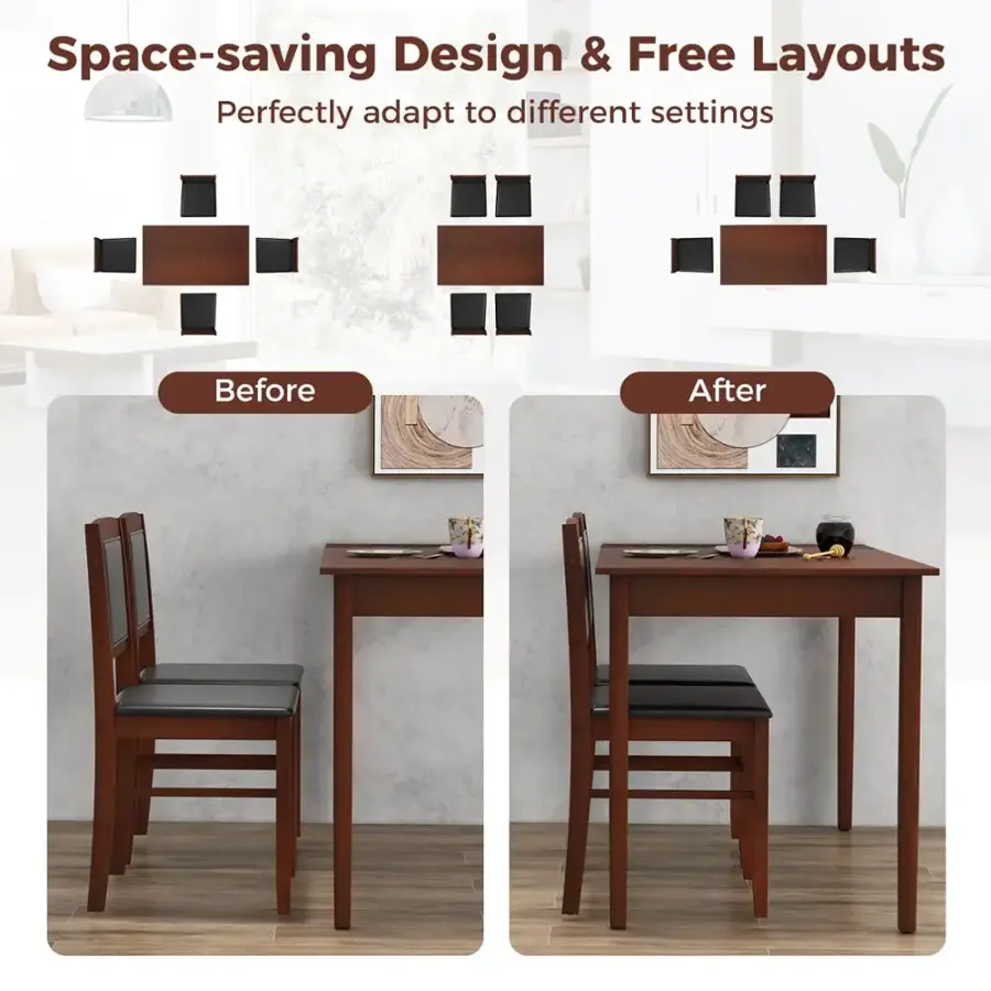 Space-saving Design & Free Layouts: Perfectly adapt to different settings Before & After