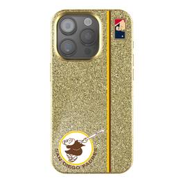 Keyscaper - MLB - San Diego Padres 1969 Logo iPhone Bling Case - 14 - Gold