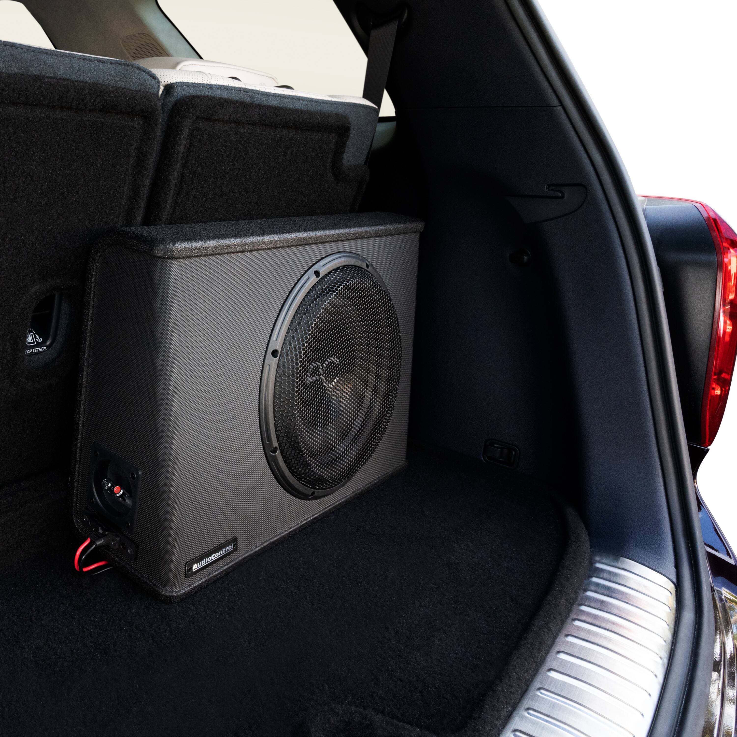 Alt View 22. AudioControl - Space Series 12” Single-Voice-Coil 2-Ohm Loaded Sealed Subwoofer Enclosure - Black.