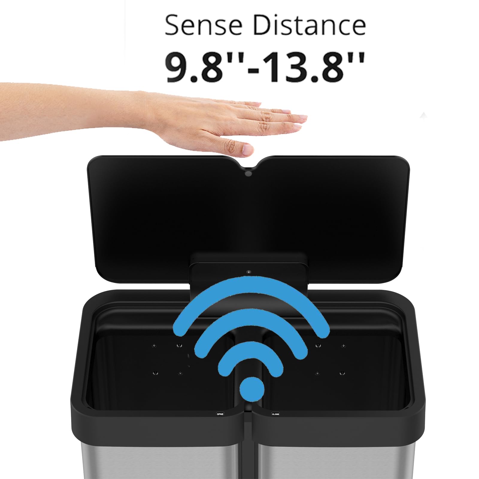Sense Distance  
9.8" - 13.8"