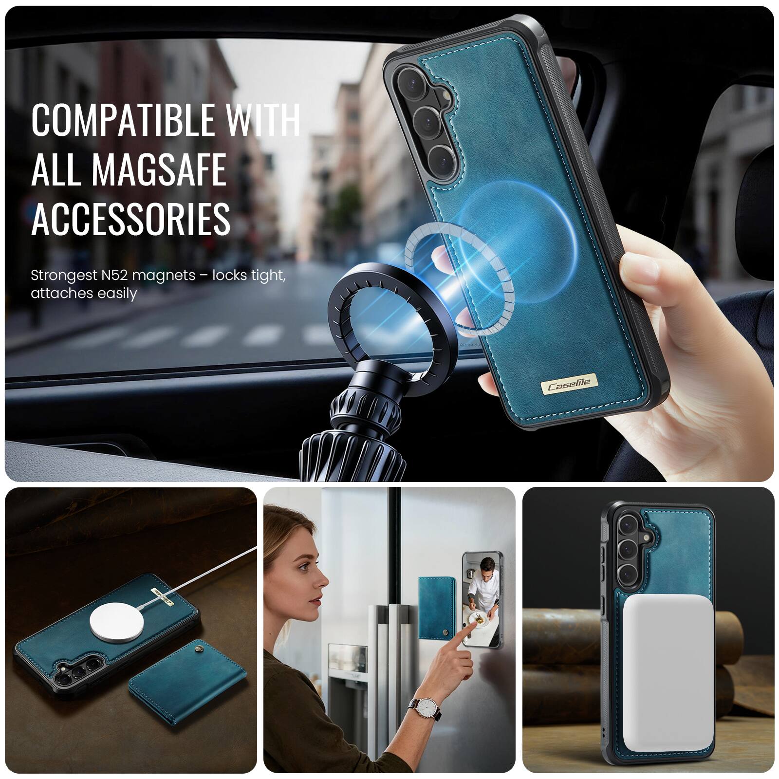 COMPATIBLE WITH ALL MAGSAFE ACCESSORIES

Strongest N52 magnets - locks tight, attaches easily

Caselle