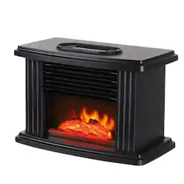 Home Collection - Small Electric Fireplace Stove Heater – 3D Flame Log Burner Standing Space Heater
