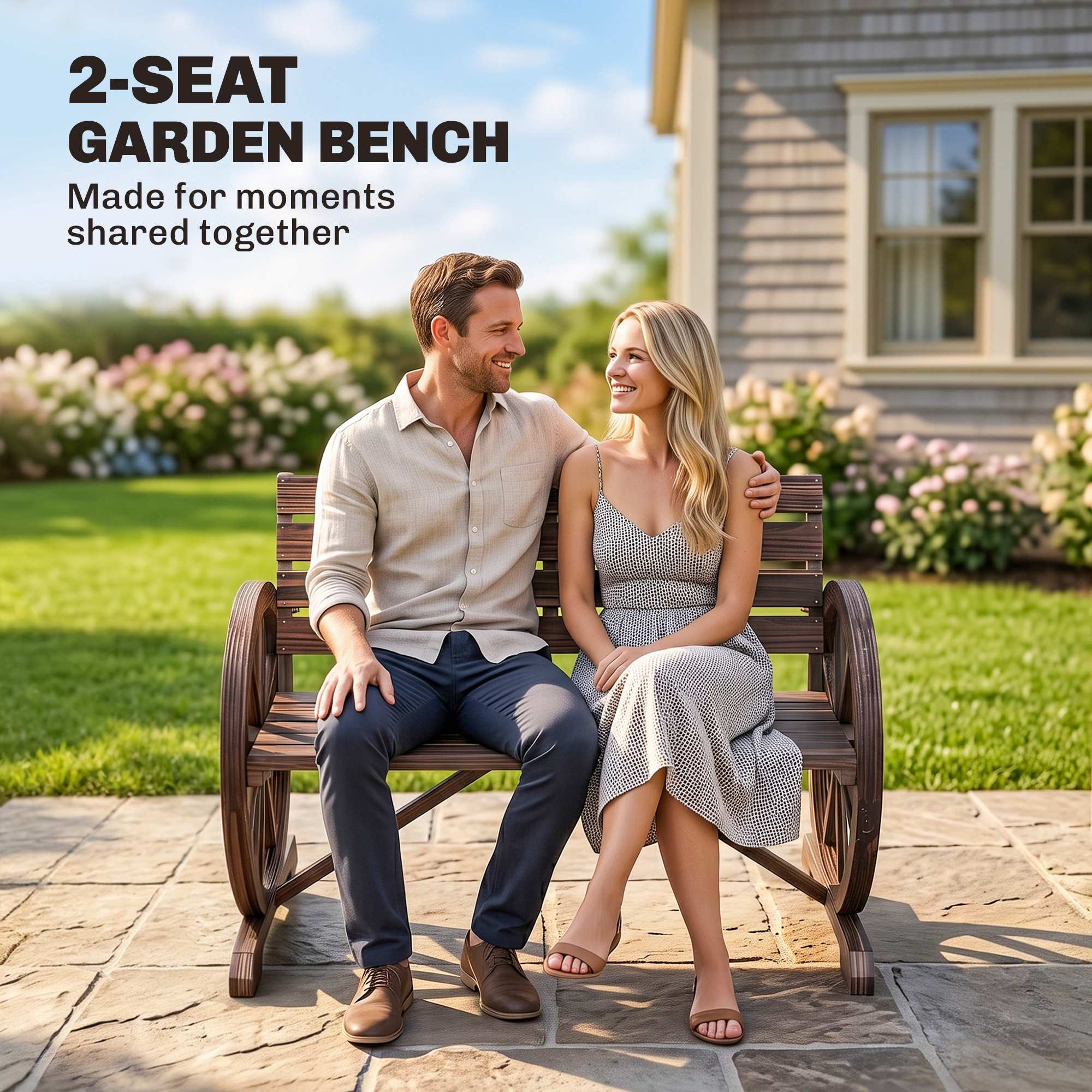 2-SEAT GARDEN BENCH  
Made for moments shared together