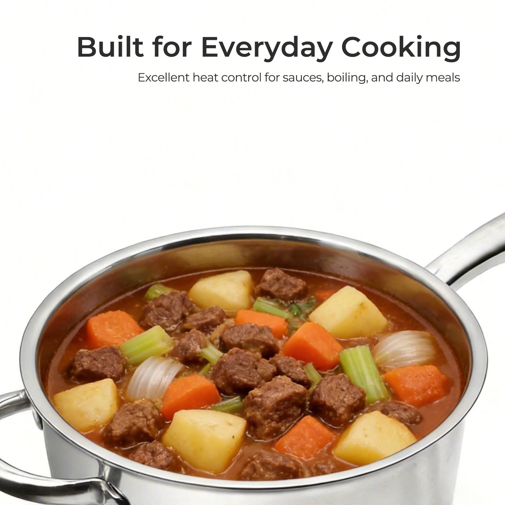 Built for Everyday Cooking  
Excellent heat control for sauces, boiling, and daily meals