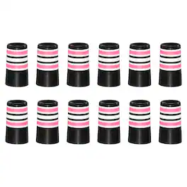 Unique Bargains - Golf Ferrules, 25 mm Taper Tip Shaft Iron Ferrules Durable CAP Protector, 12pcs & 0.37" - Fits Club Repair/Maintenance - Pink