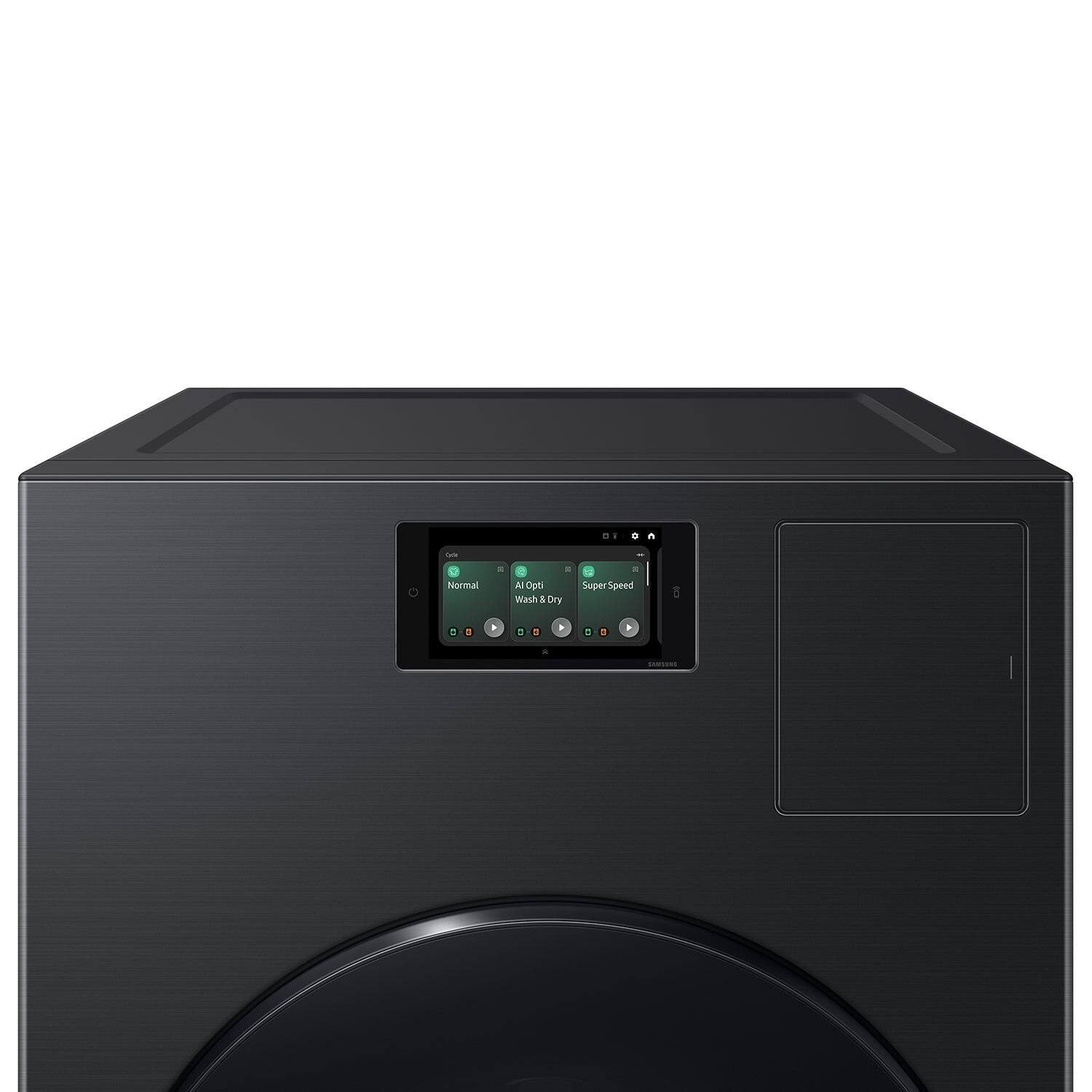 A normal wash and dry machine with a Super Speed option.