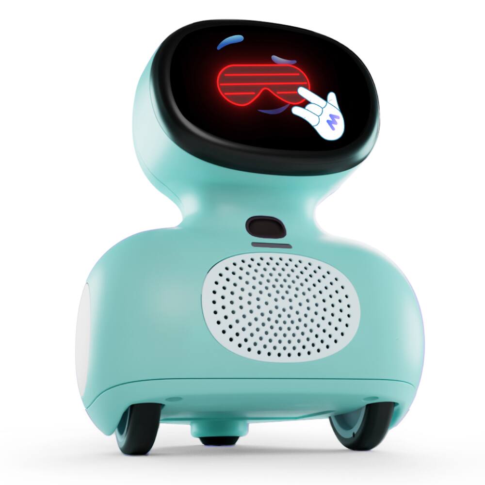 Front. Miko - Miko Mini: AI Robot for Kids with 30-Day Miko Max|Voice Play, STEAM Activities, Games & Stories| Gift Ages 5–10|Blue - Blue.