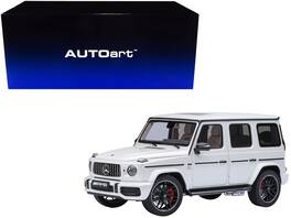 2019 Mercedes-Benz AMG G63 Brilliant 1/18 Model Car by Autoart - White Metallic