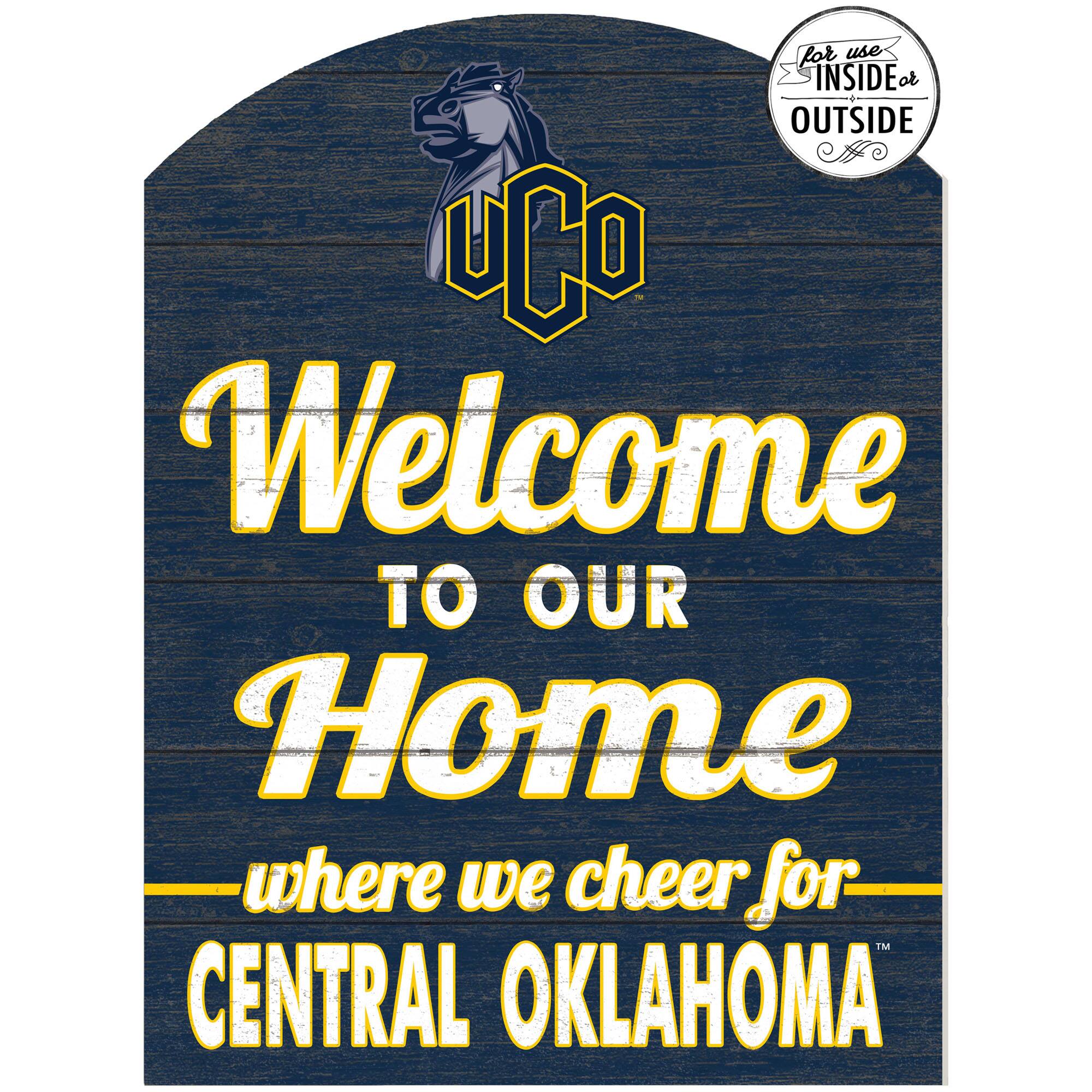 Central Oklahoma Bronchos 16'' x 22'' Indoor/Outdoor Marquee Sign