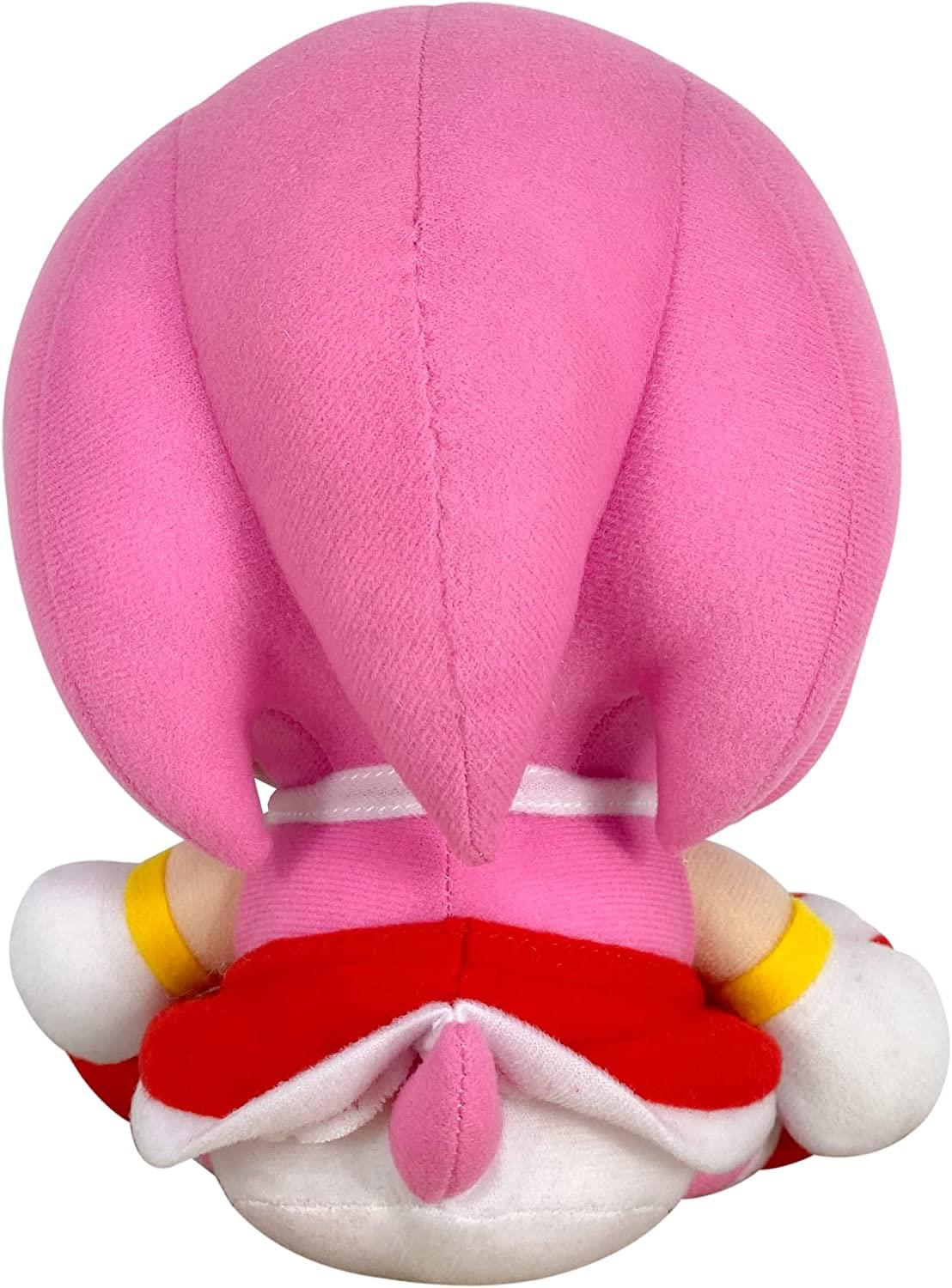 Alt View 1. Great Eastern - Sonic The Hedgehog 7 Inch Plush | Amy Sitting - Pink.