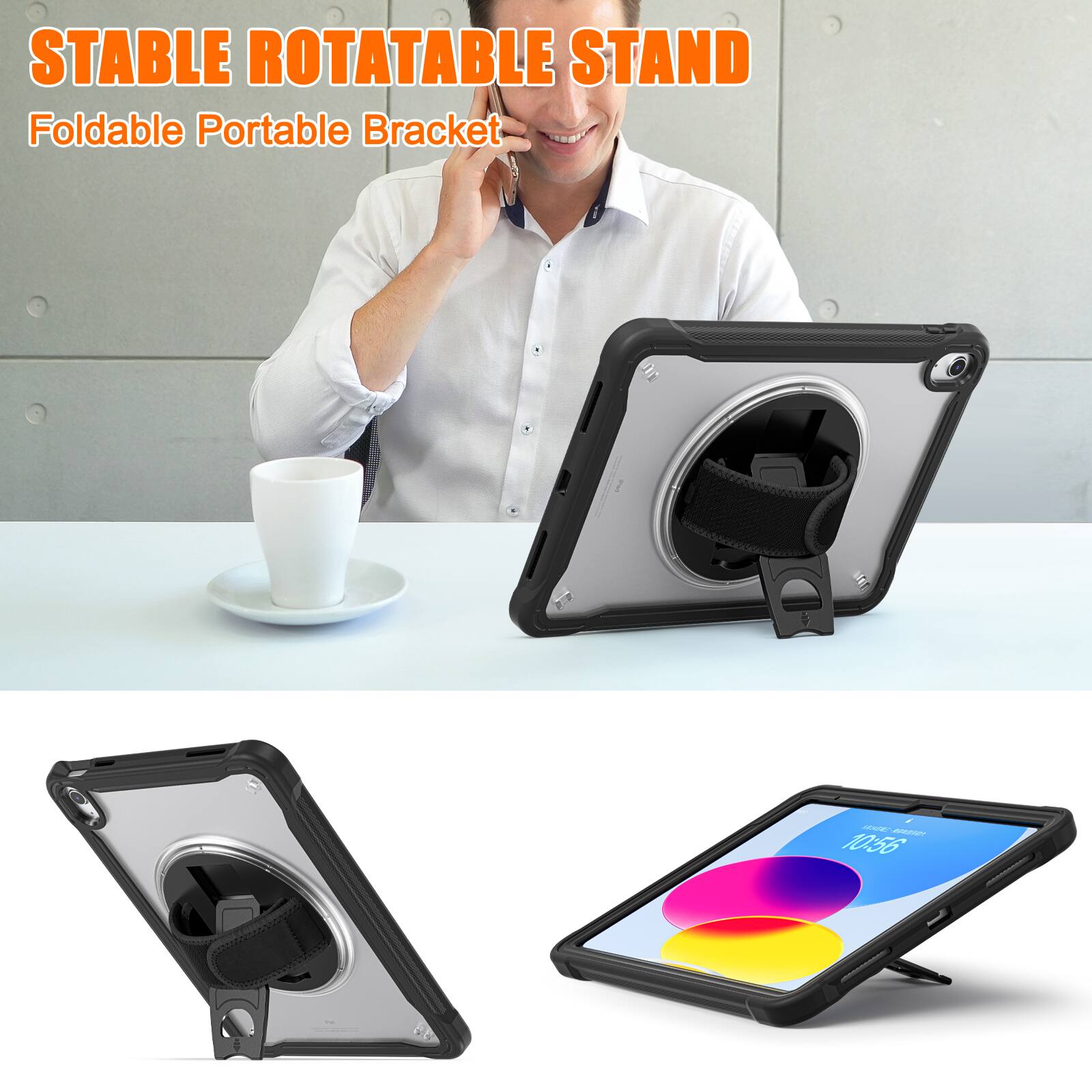 STABLE ROTATABLE STAND  
Foldable Portable Bracket