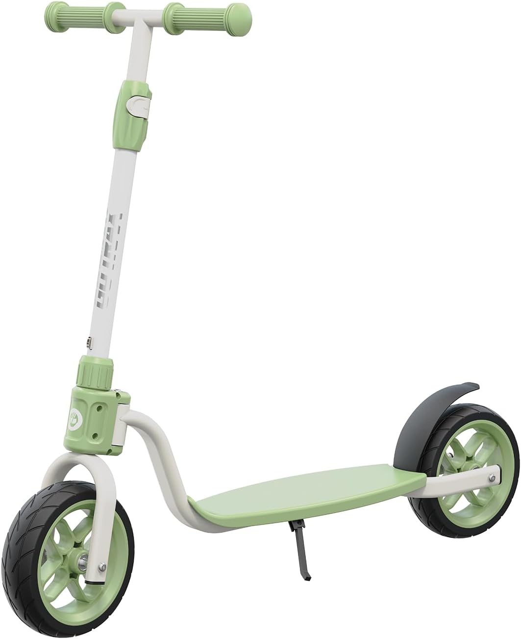 Front. GoTrax - KS8 Kids Kick Scooter for Ages 5+, 8" Wheels, Adjustable Handlebar, Foldable Design - Green.