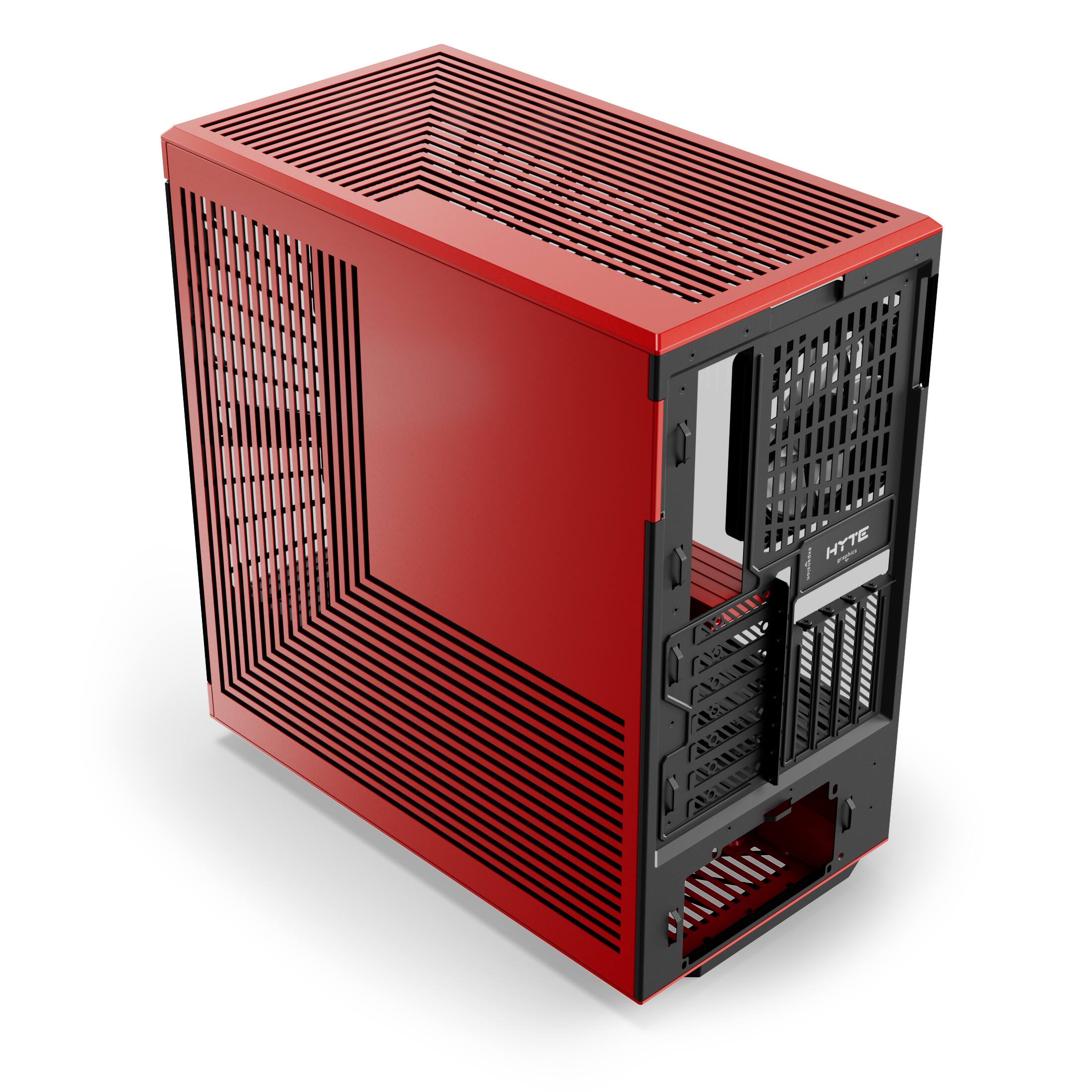 Alt View 12. HYTE - Y40 ATX Mid-Tower PC Case - Red.