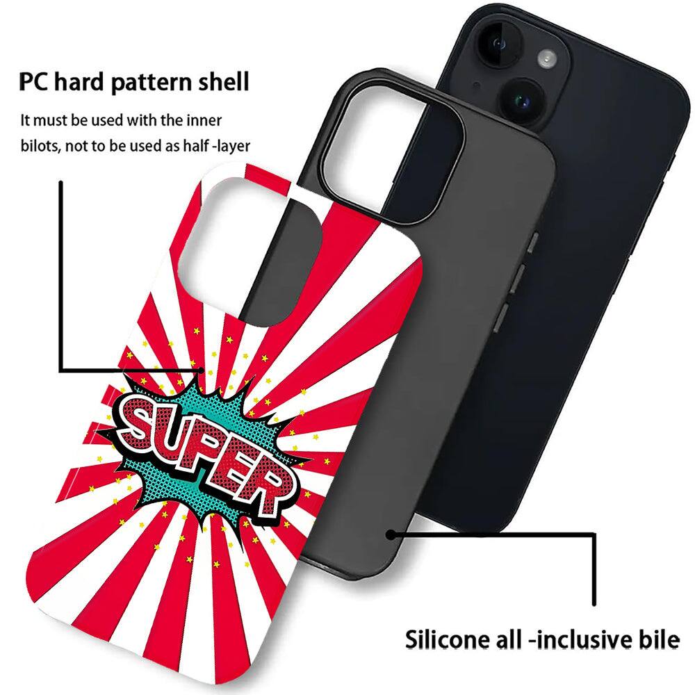 PC hard pattern shell  
It must be used with the inner bilots, not to be used as half-layer  

SUPER  

Silicone all-inclusive bile