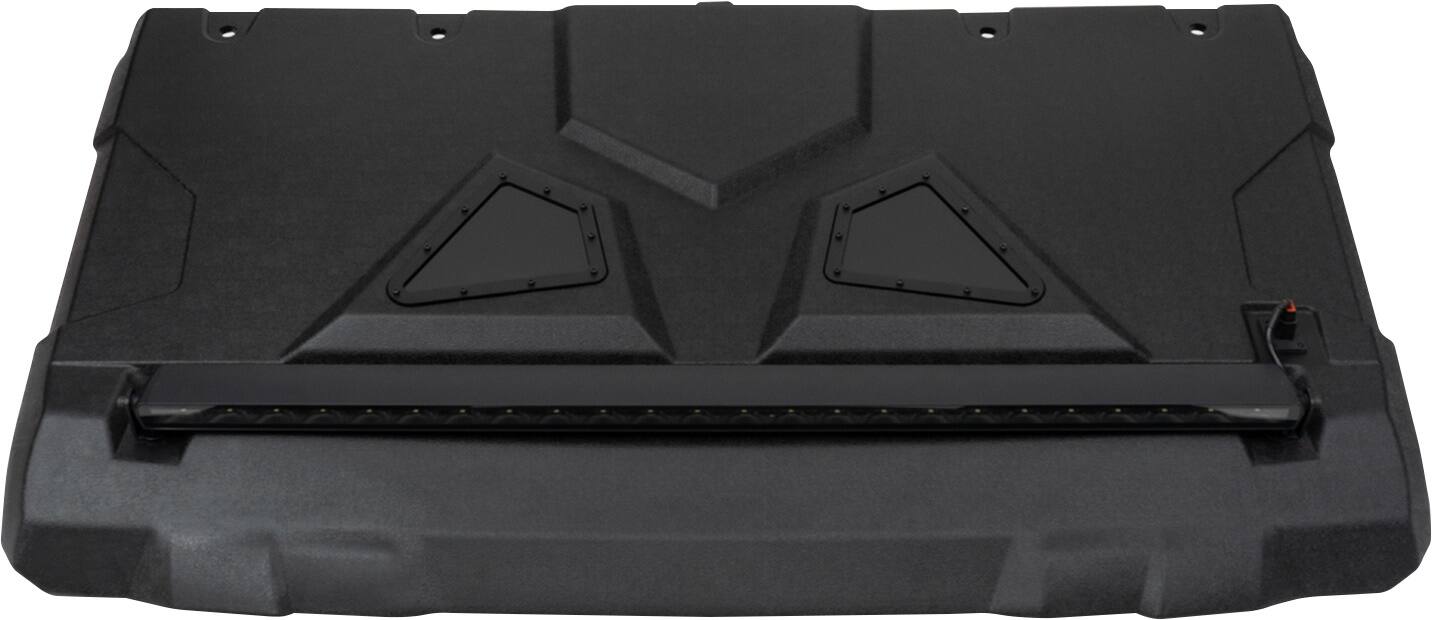 Back. MB Quart - Tuned 7 Speaker Audio Roof with 7 Inch LED Source Unit for Polaris Ranger - Black.