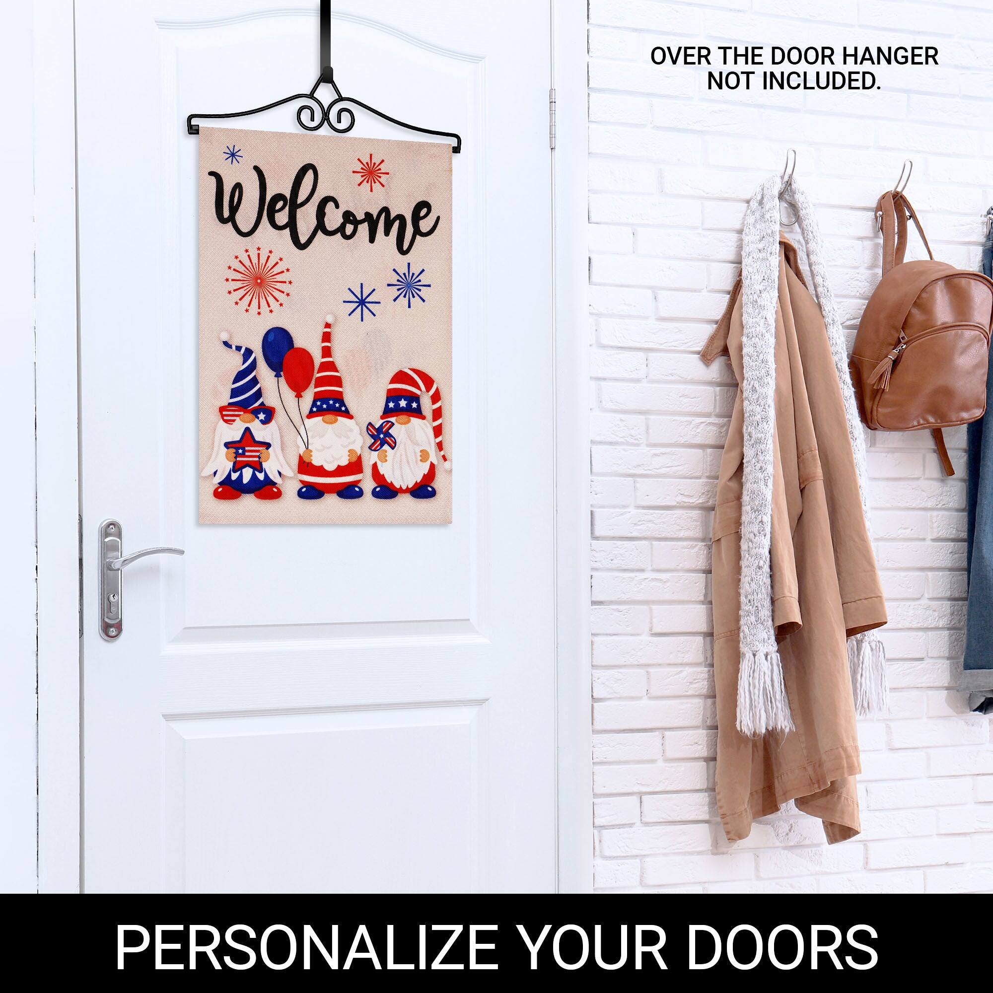 OVER THE DOOR HANGER NOT INCLUDED.

Welcome

PERSONALIZE YOUR DOORS