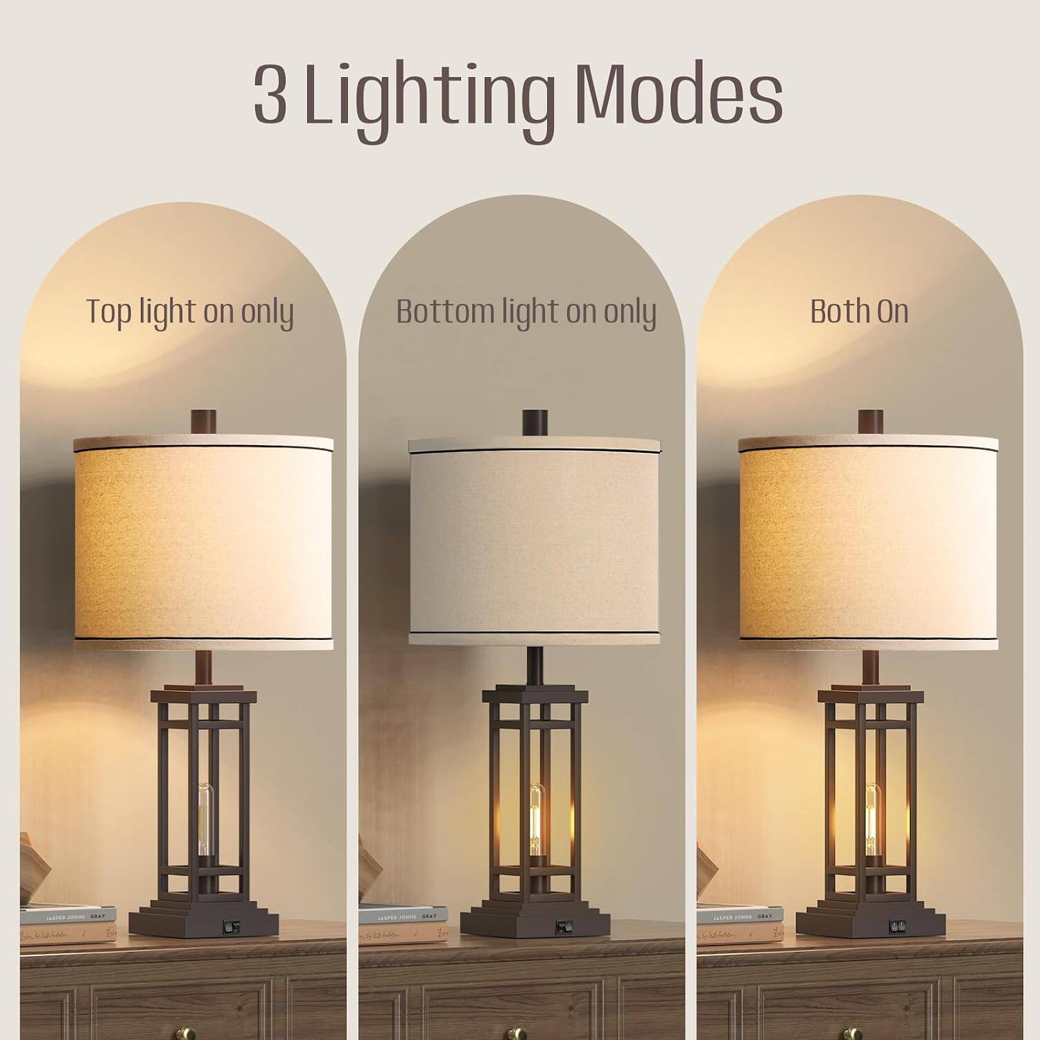 3 Lighting Modes
Top light on only
Bottom light on only
Both On

JOHNEY adidas
SOMICS TRA